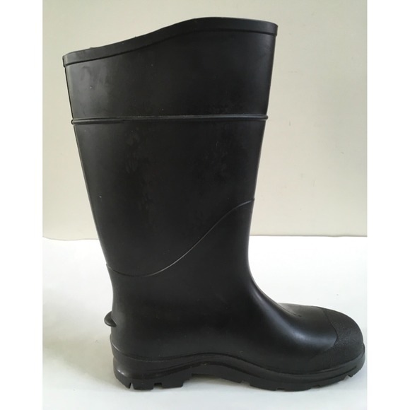 Servus Rubber Black Rain Muck Boots Mens Sz 8 Womens Size 10 Unisex Made In USA - Picture 6 of 11